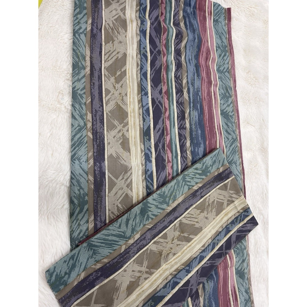 Vintage Springs Pillowcase Pair King Abstract Memphis Southwest Multicolor 80s